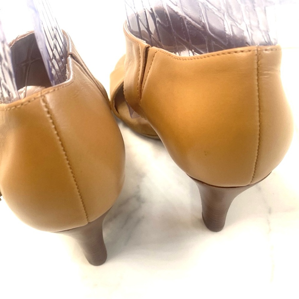 Adrienne Vittadini Camel Cutout Heels - Picture 6 of 10